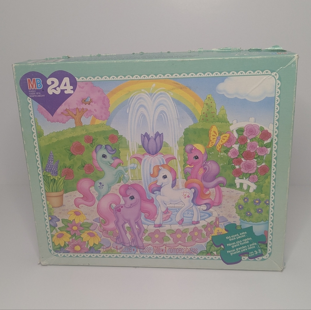 1997 Hasbro MLP My Little Pony Puzzle Complete used 24 piece Age 3-7 nostalgic